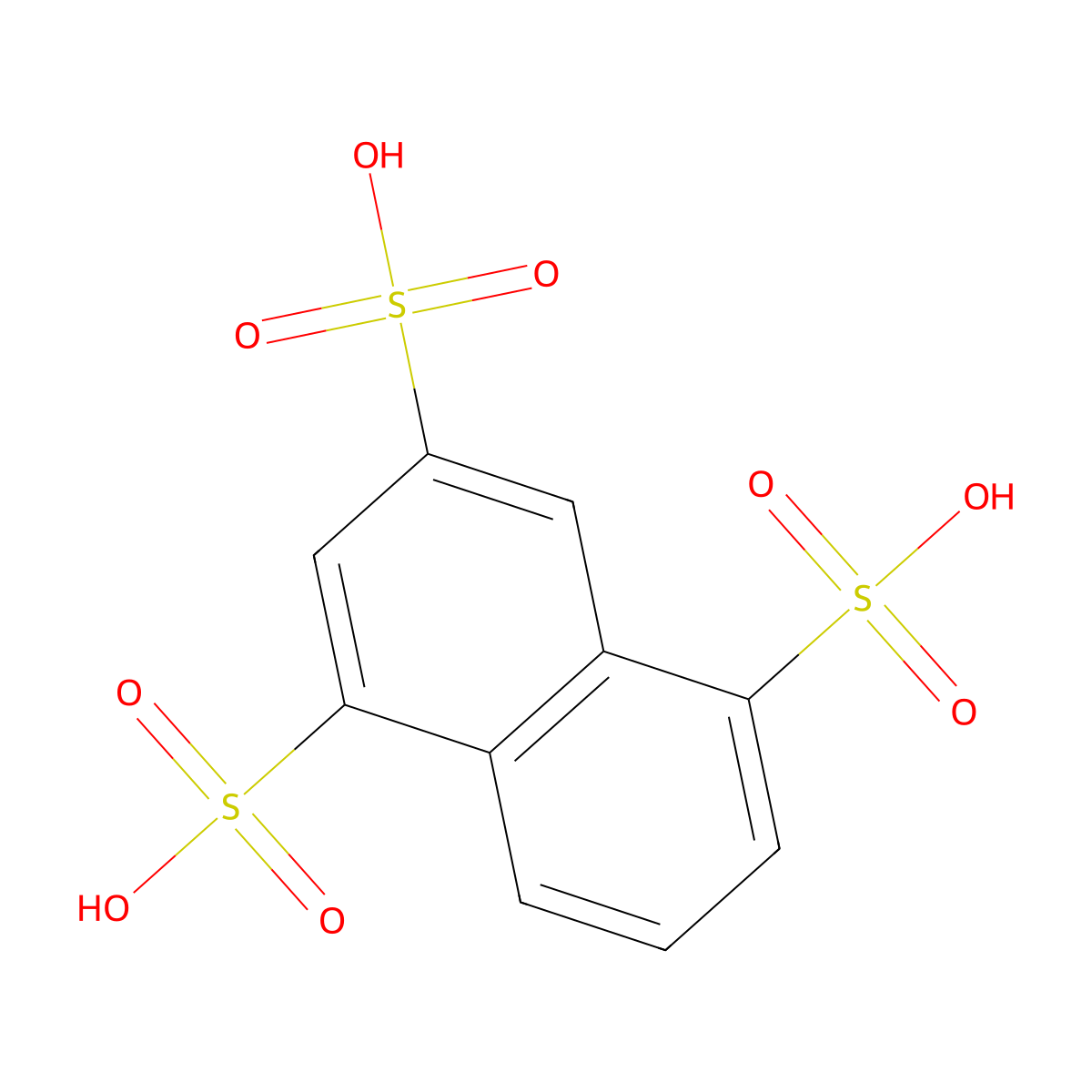 1,3,5-Naphthalenetrisulfonic acid molecular structure, CAS 6654-64-4