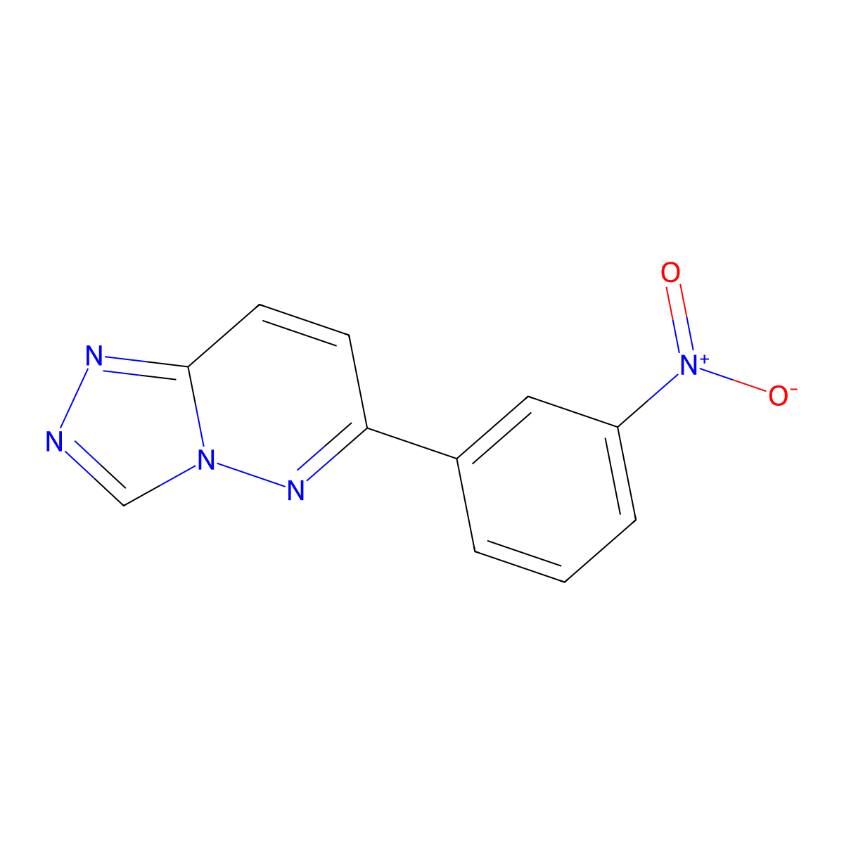 6-(3-Nitrophenyl)-[1,2,4]triazolo[4,3-b]pyridazine molecular structure, CAS 66548-75-2