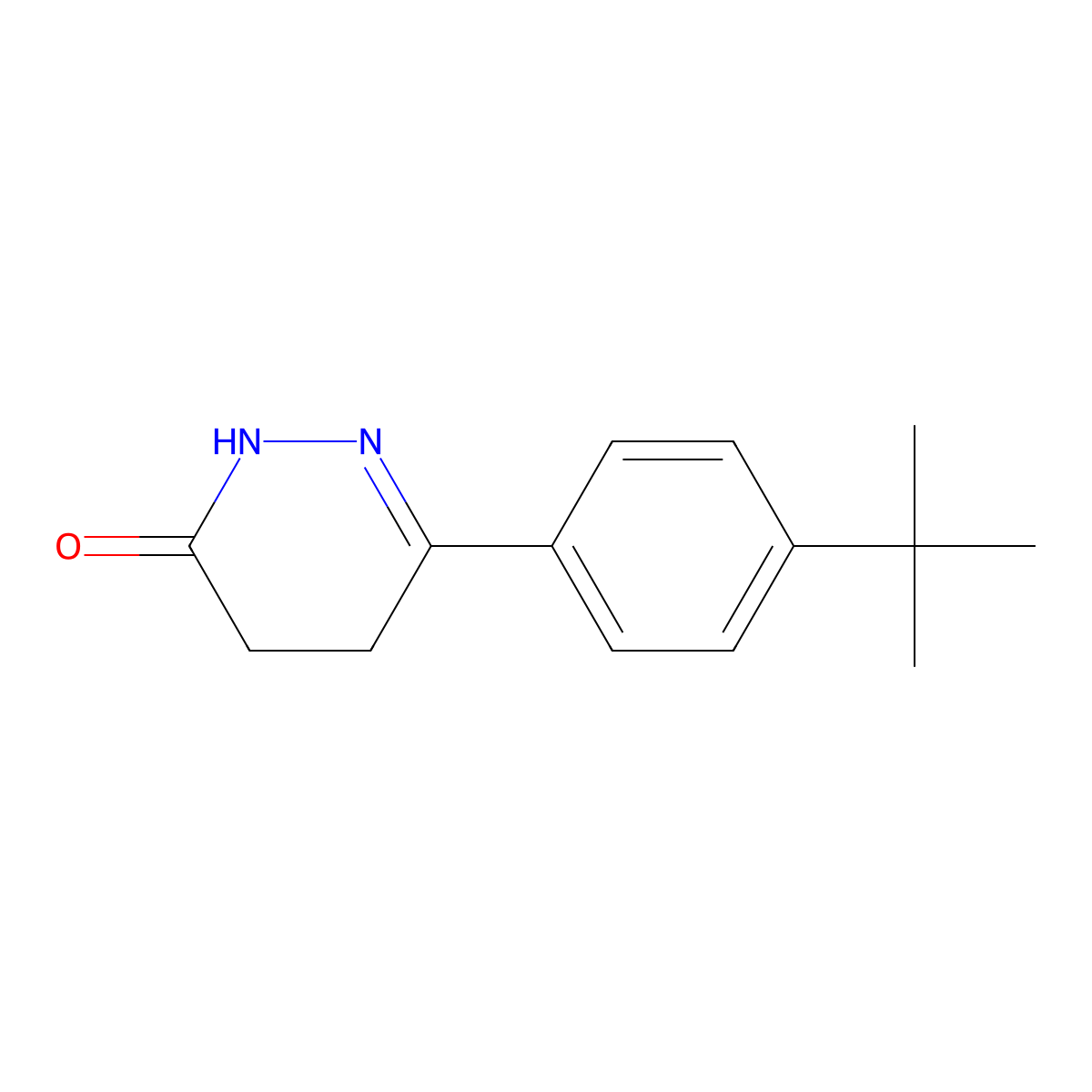 6-(4-Tert-butylphenyl)-2,3,4,5-tetrahydropyridazin-3-one molecular structure, CAS 66548-80-9