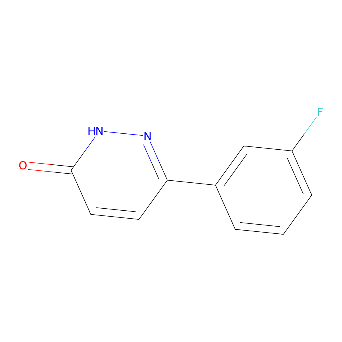 6-(3-Fluorophenyl)pyridazin-3-ol molecular structure, CAS 66549-07-3