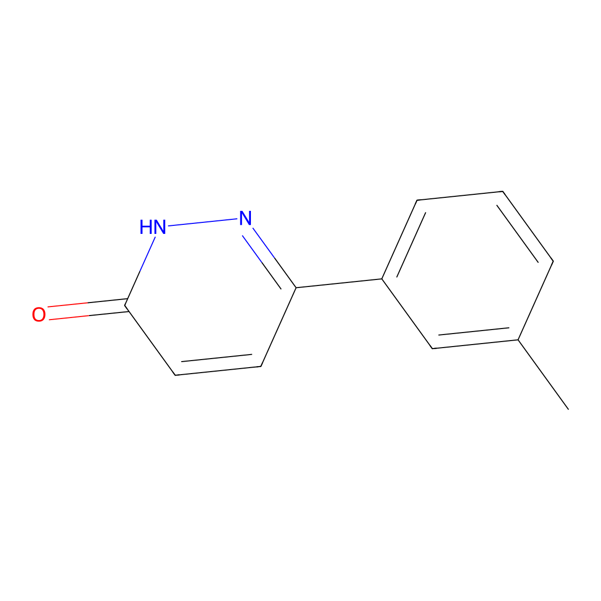 6-(3-methylphenyl)pyridazin-3(2H)-one molecular structure, CAS 66549-33-5