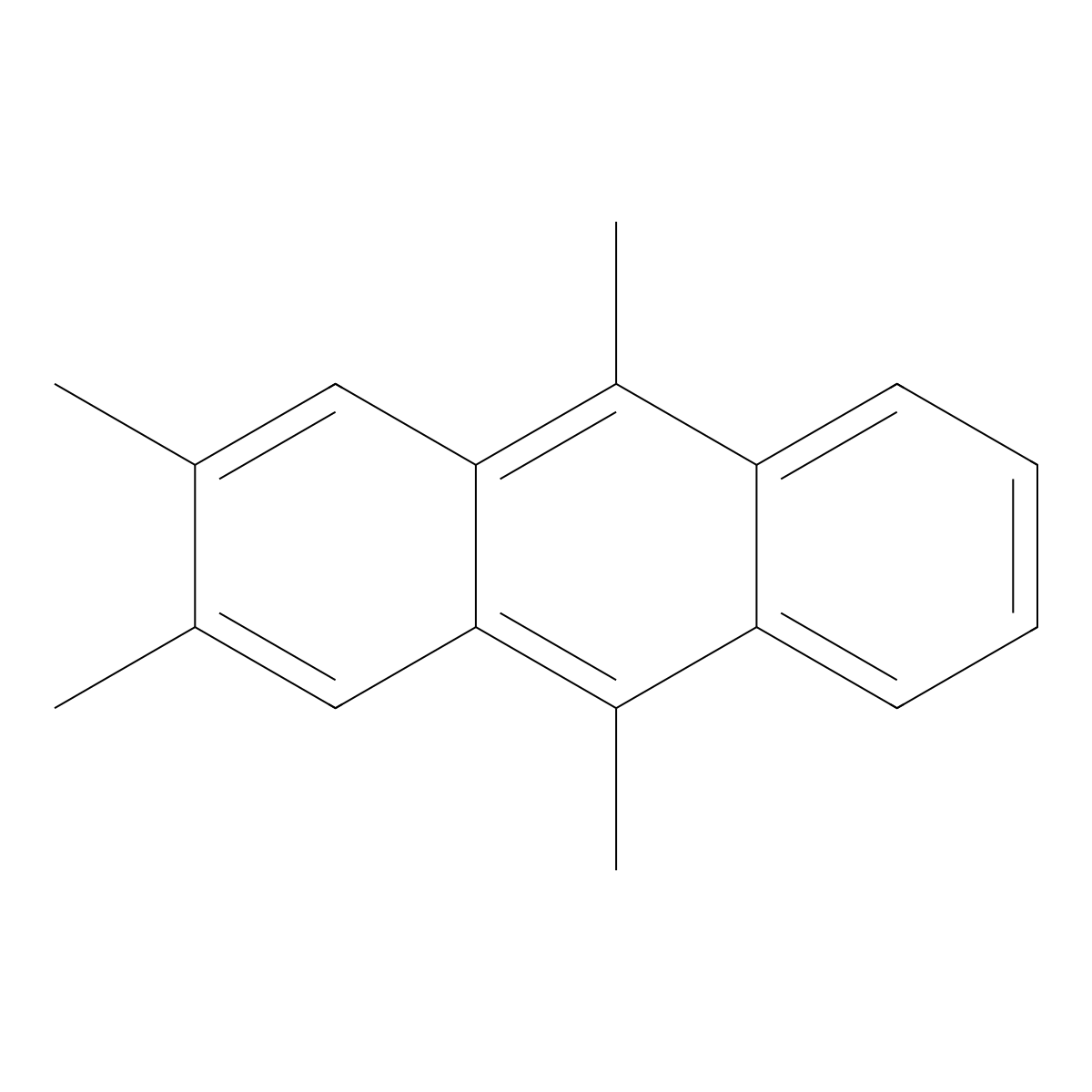 Anthracene, 2,3,9,10-tetramethyl- molecular structure, CAS 66552-77-0