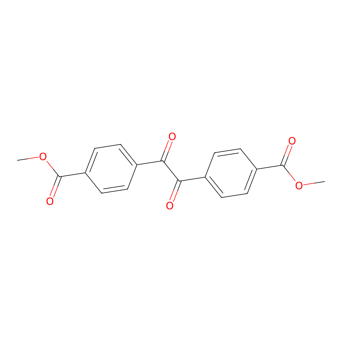 Dimethyl 4,4'-oxalyldibenzoate molecular structure, CAS 66553-02-4