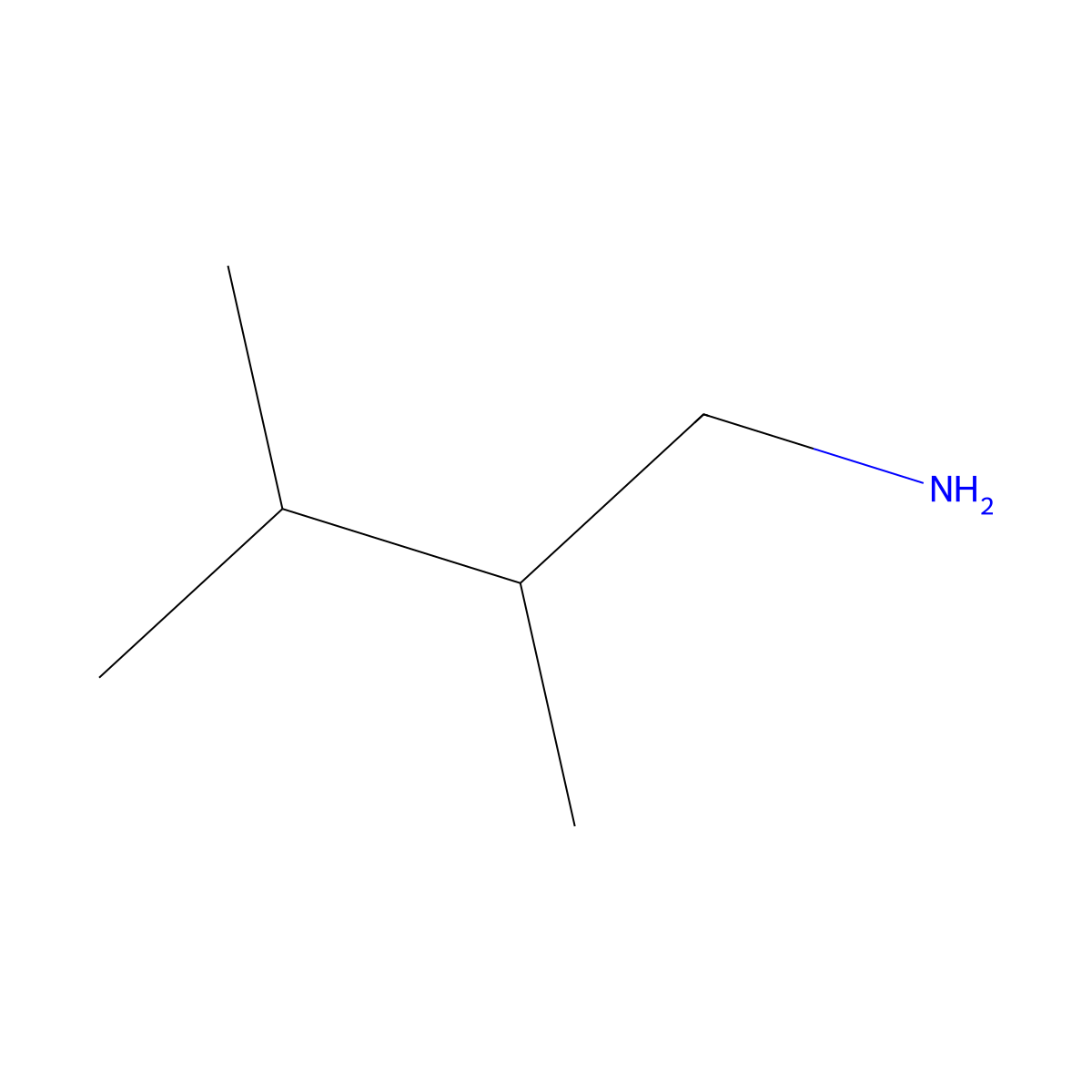 2,3-Dimethylbutan-1-amine molecular structure, CAS 66553-05-7