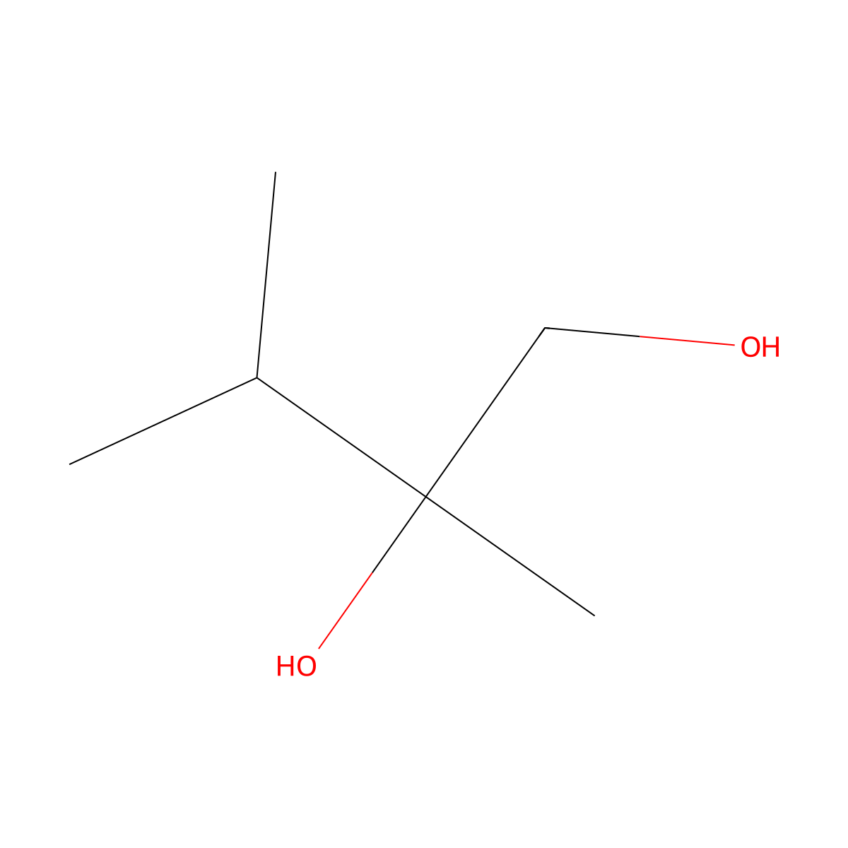 2,3-Dimethyl-1,2-butanediol molecular structure, CAS 66553-15-9