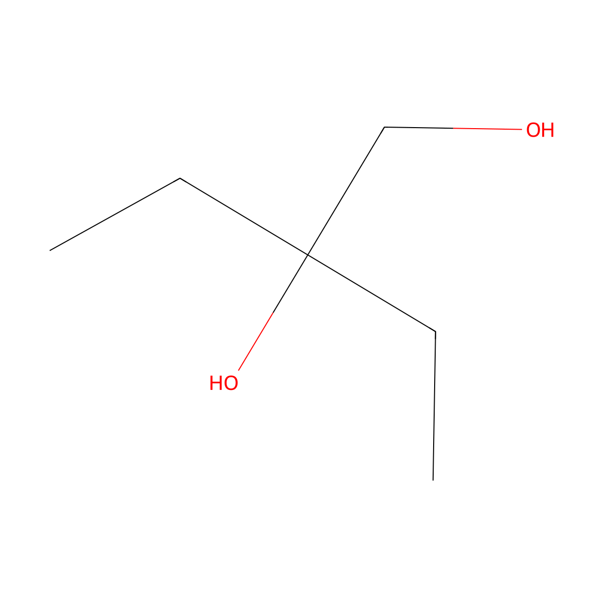 2-Ethyl-1,2-butanediol molecular structure, CAS 66553-16-0