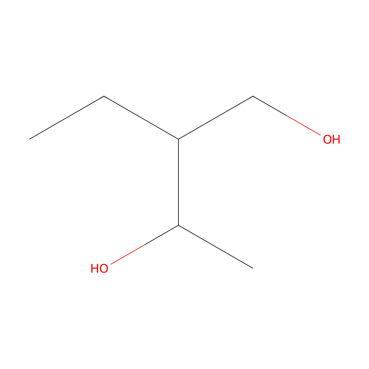 2-Ethyl-1,3-butanediol molecular structure, CAS 66553-17-1