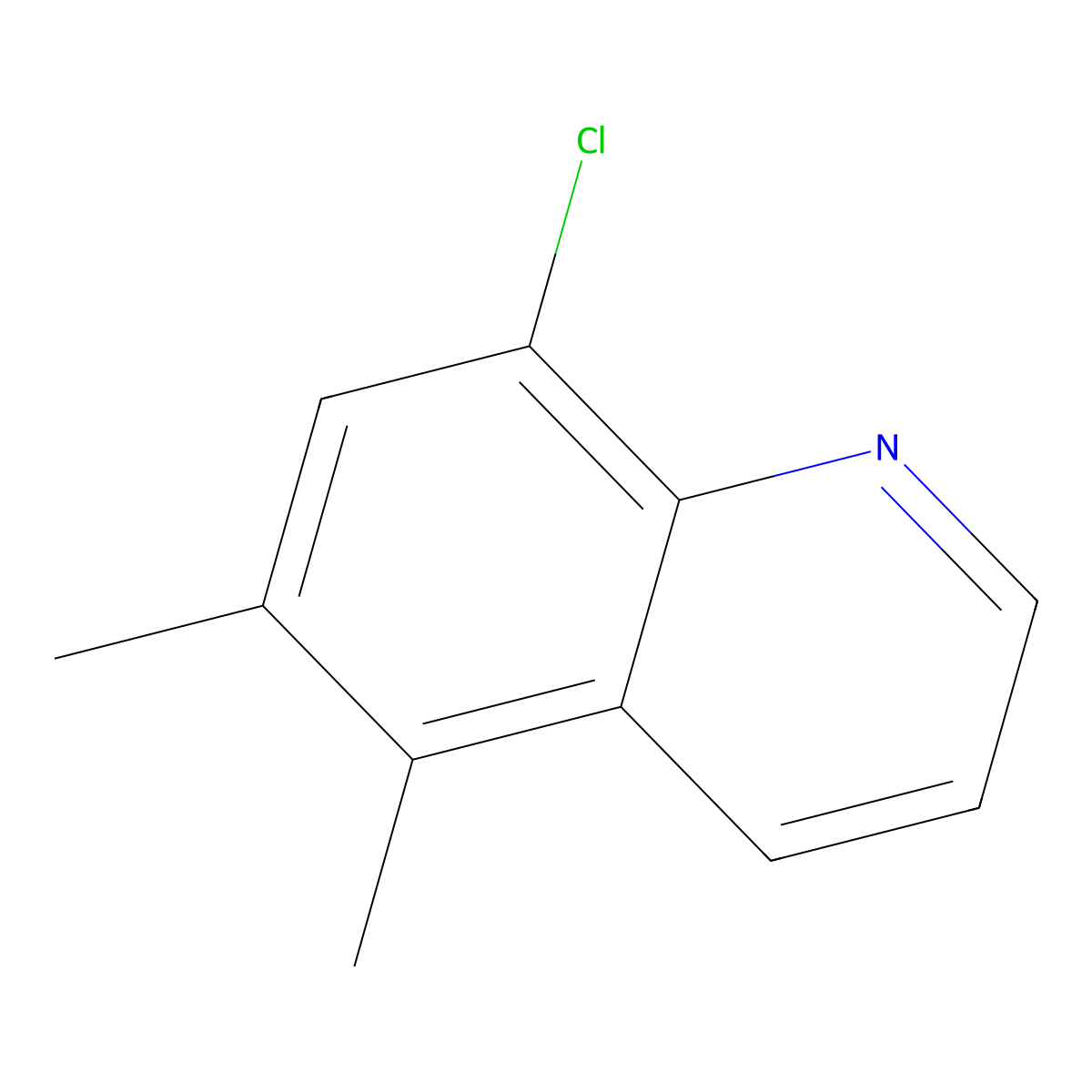 8-Chloro-5,6-dimethylquinoline molecular structure, CAS 66555-73-5