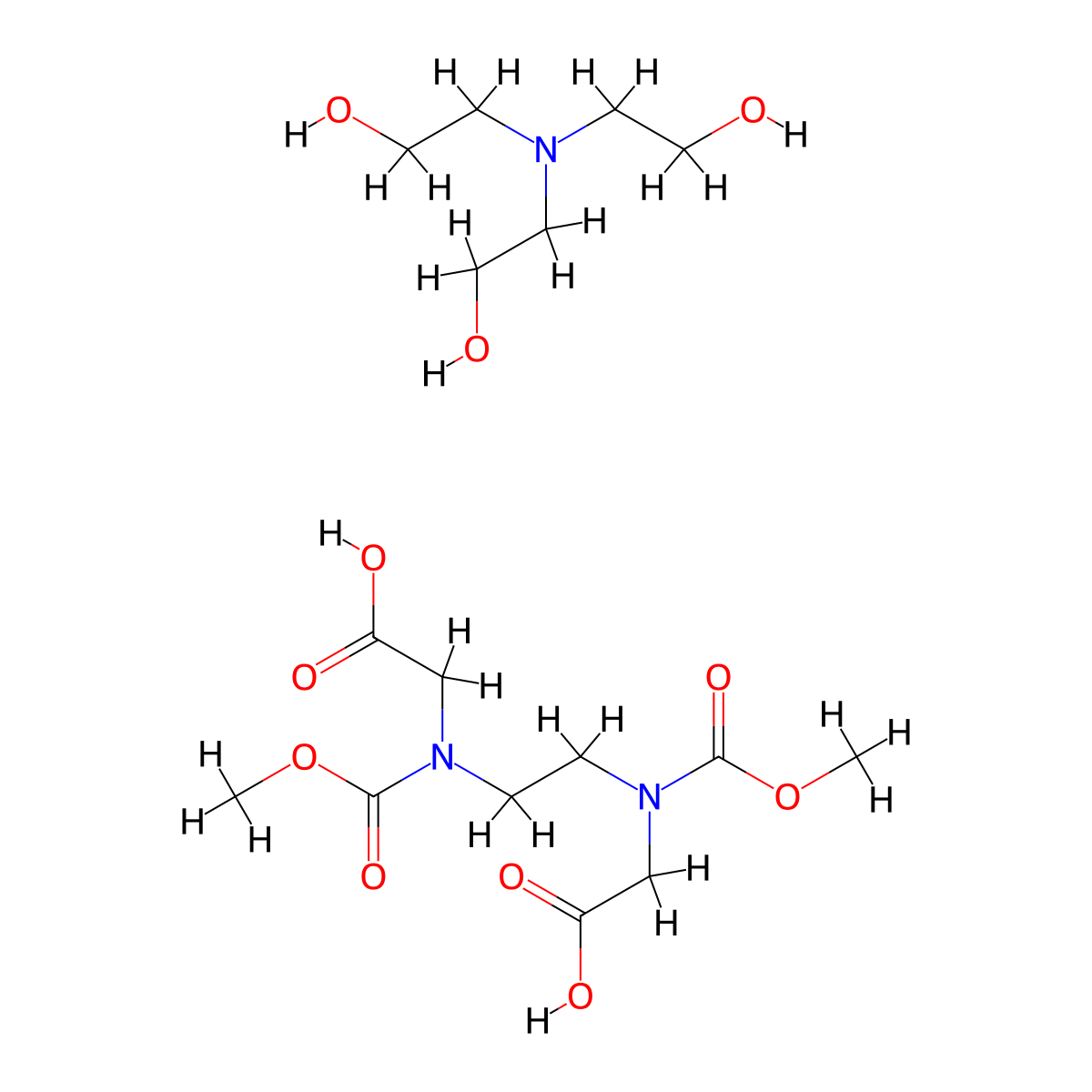 Glycine, N,N'-1,2-ethanediylbis[N-(carboxymethyl)-, compd. with 2,2',2''-nitrilotris[ethanol] (1:?) molecular structure, CAS 66558-66-5