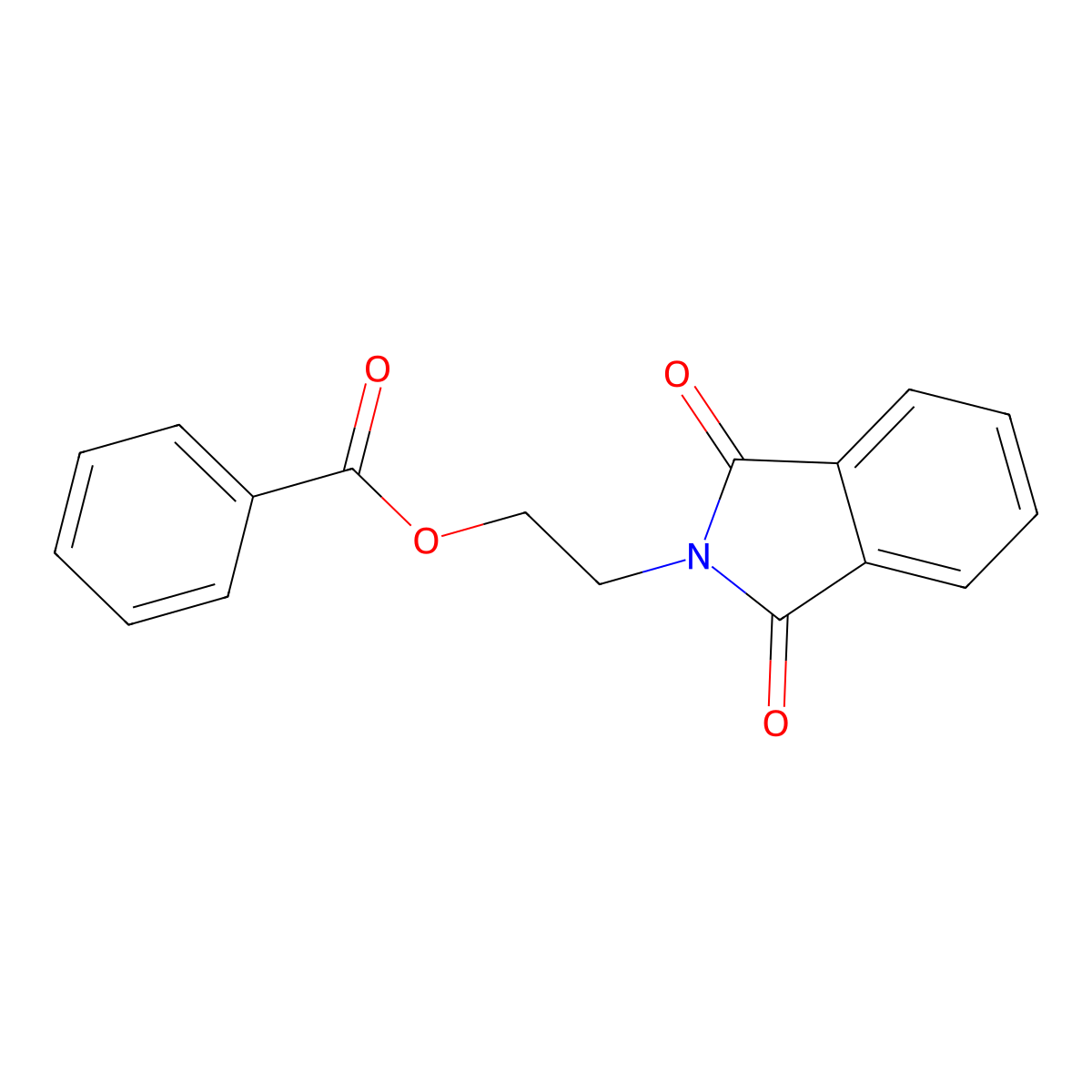2-(1,3-Dioxoisoindolin-2-yl)ethyl benzoate molecular structure, CAS 6656-84-4