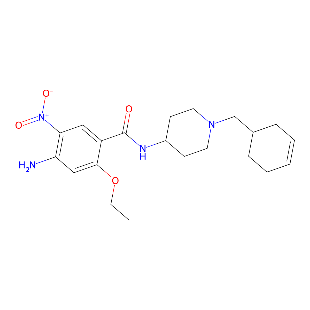 Cinitapride molecular structure, CAS 66564-14-5