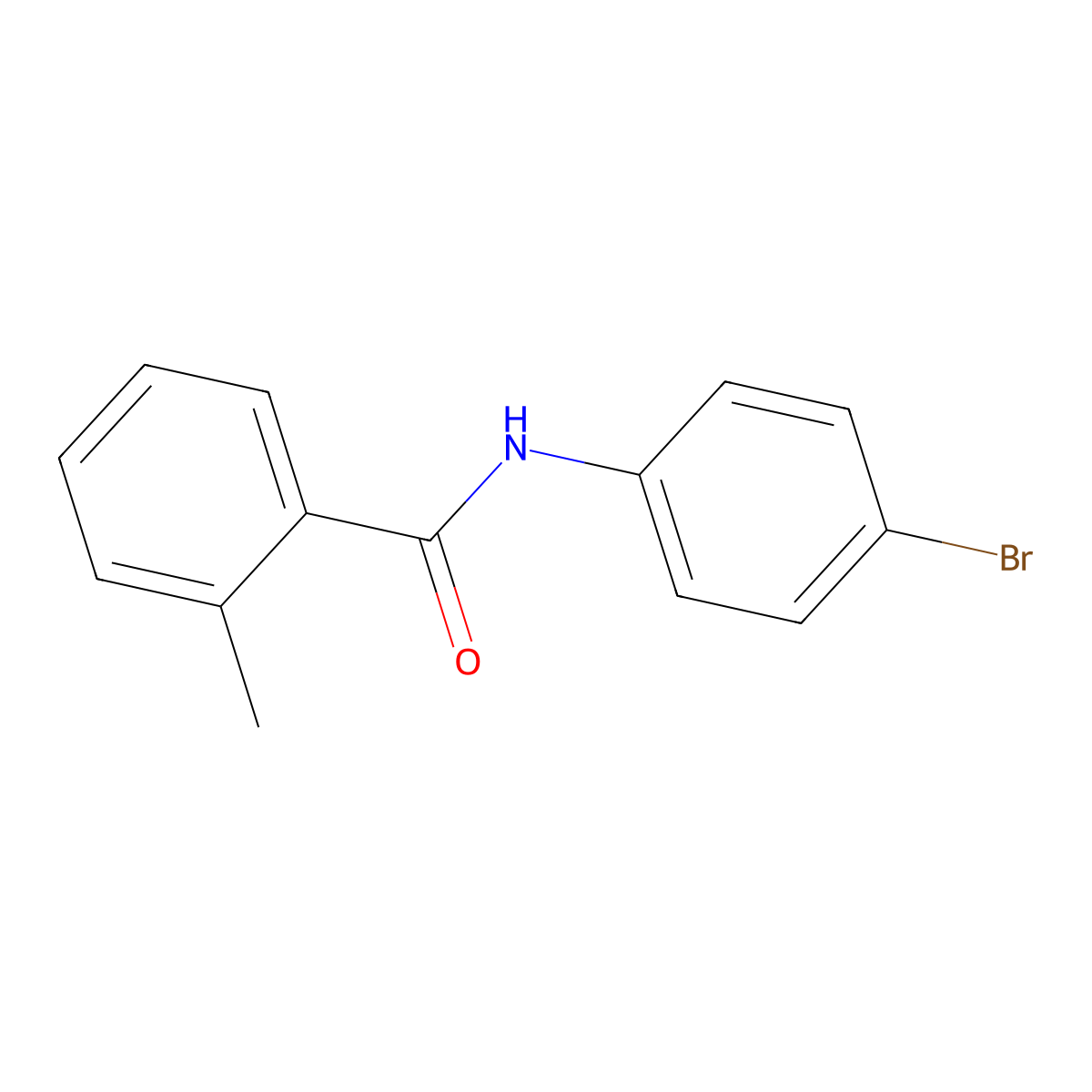 N-(4-bromophenyl)-2-methylbenzamide molecular structure, CAS 66569-03-7