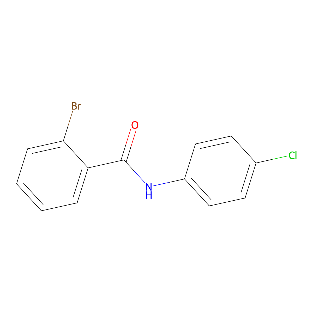 2-bromo-N-(4-chlorophenyl)benzamide molecular structure, CAS 66569-06-0