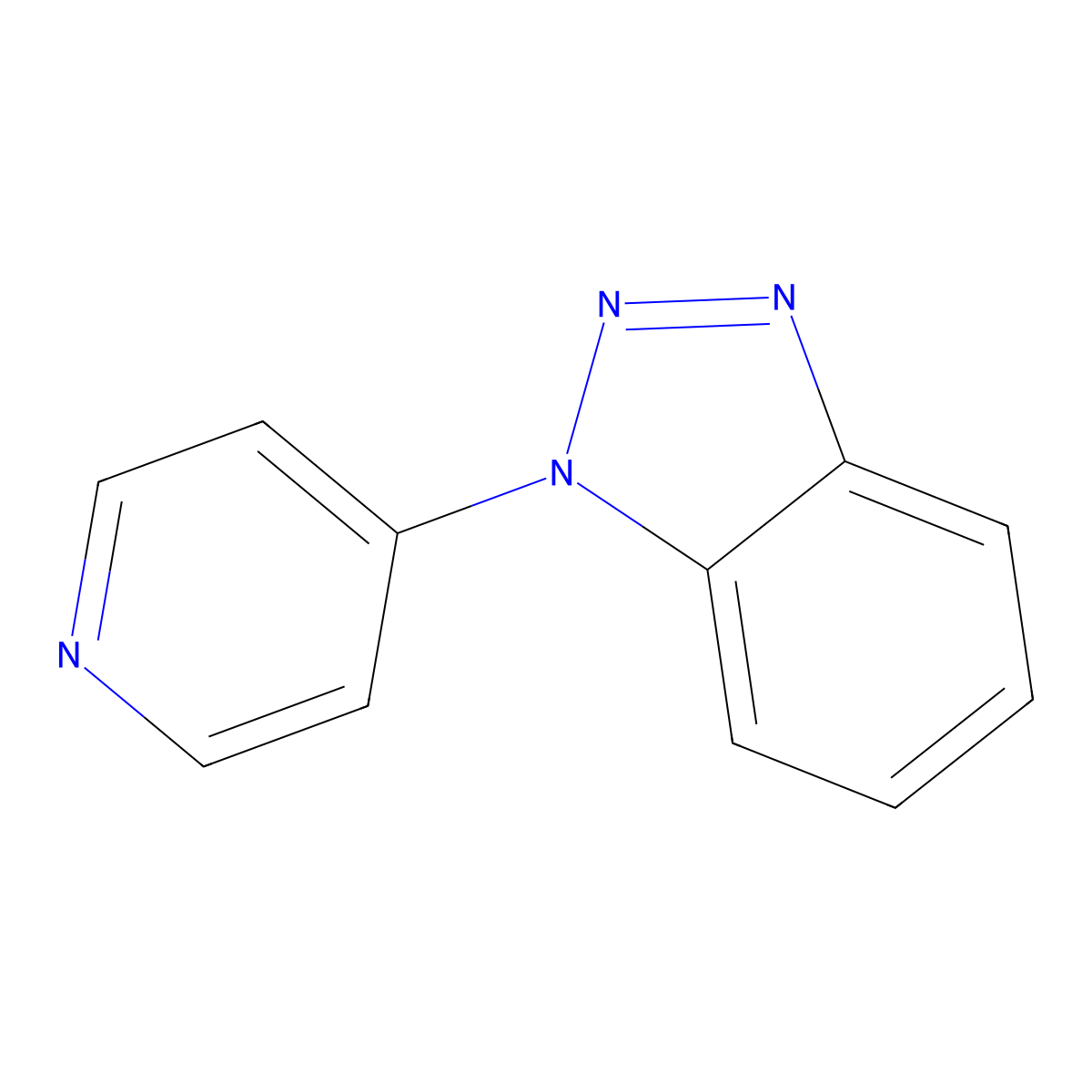 1-(Pyridin-4-yl)-1h-benzotriazole molecular structure, CAS 66571-30-0