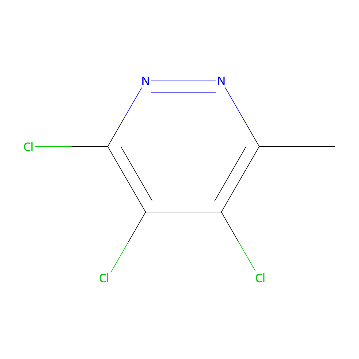 3,4,5-Trichloro-6-methylpyridazine molecular structure, CAS 66572-23-4