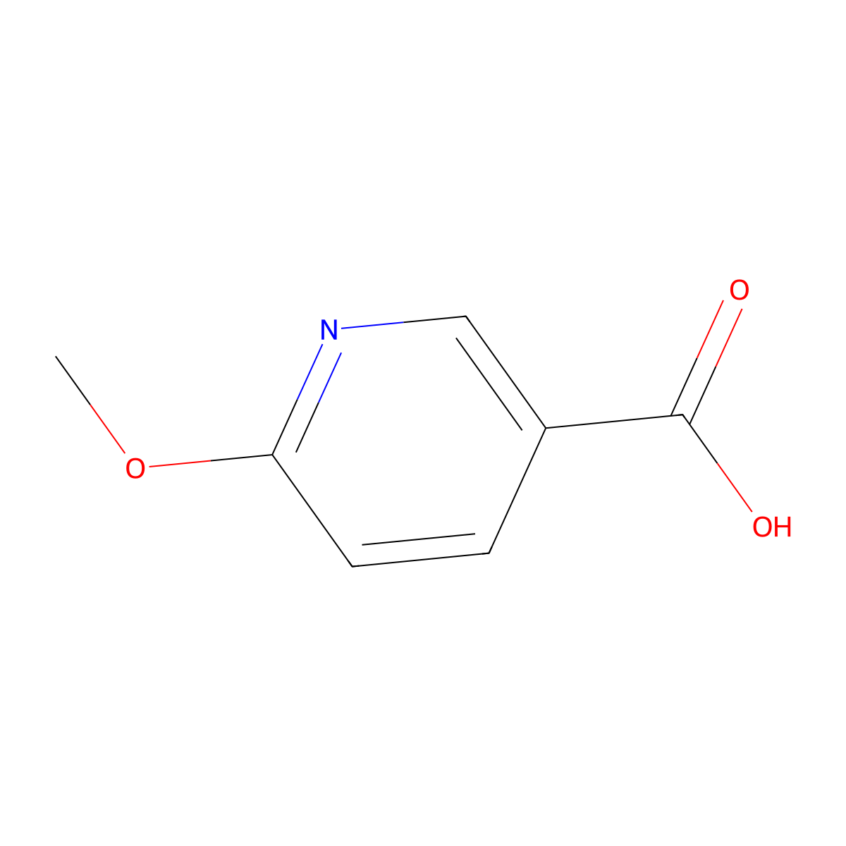 6-Methoxynicotinic acid molecular structure, CAS 66572-55-2