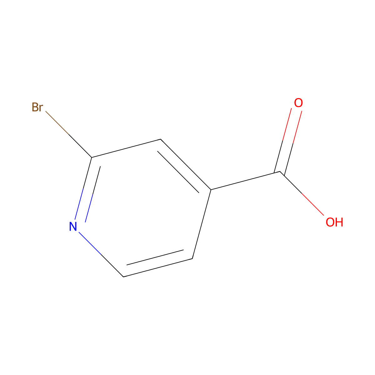2-Bromoisonicotinic acid molecular structure, CAS 66572-56-3