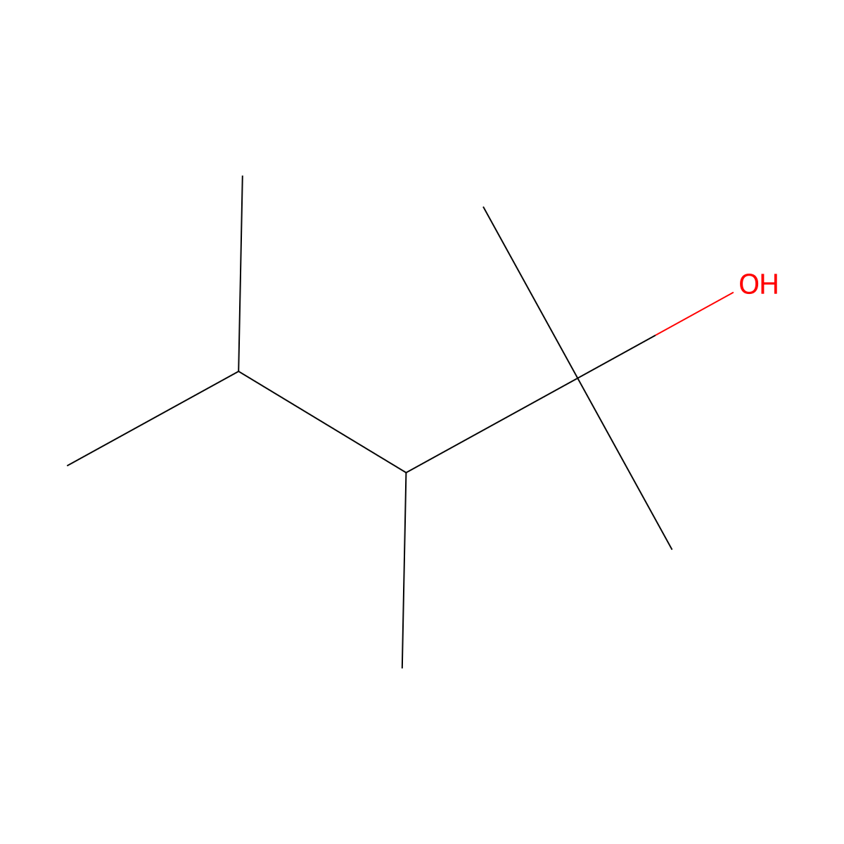 2,3,4-Trimethylpentan-2-ol molecular structure, CAS 66576-26-9