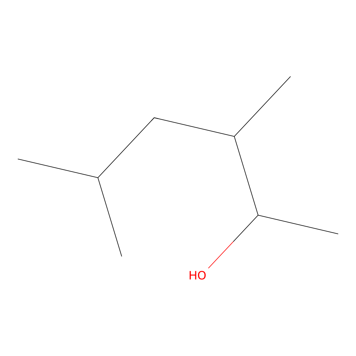 3,5-Dimethylhexan-2-ol molecular structure, CAS 66576-27-0