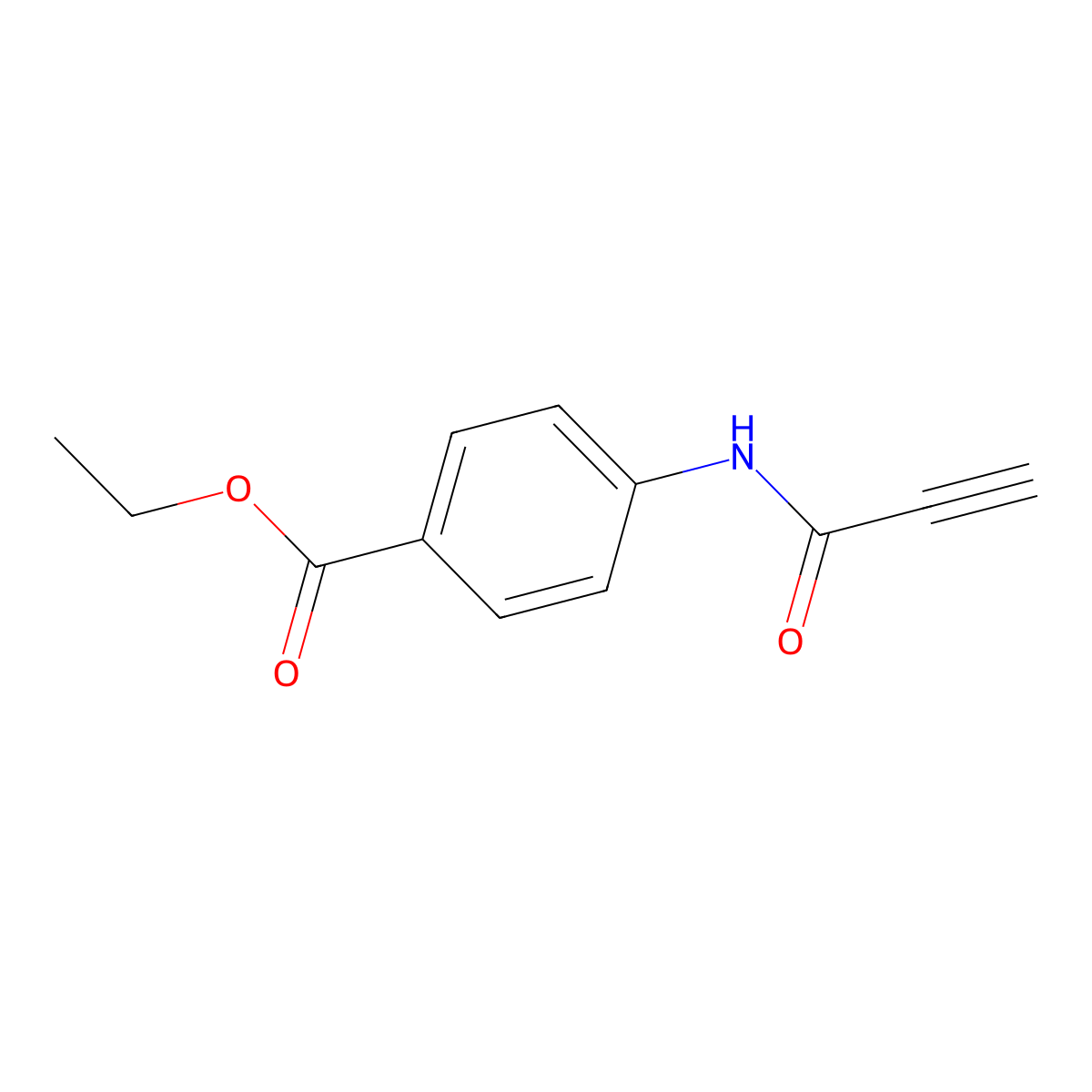 Ethyl 4-(prop-2-ynamido)benzoate molecular structure, CAS 6658-45-3