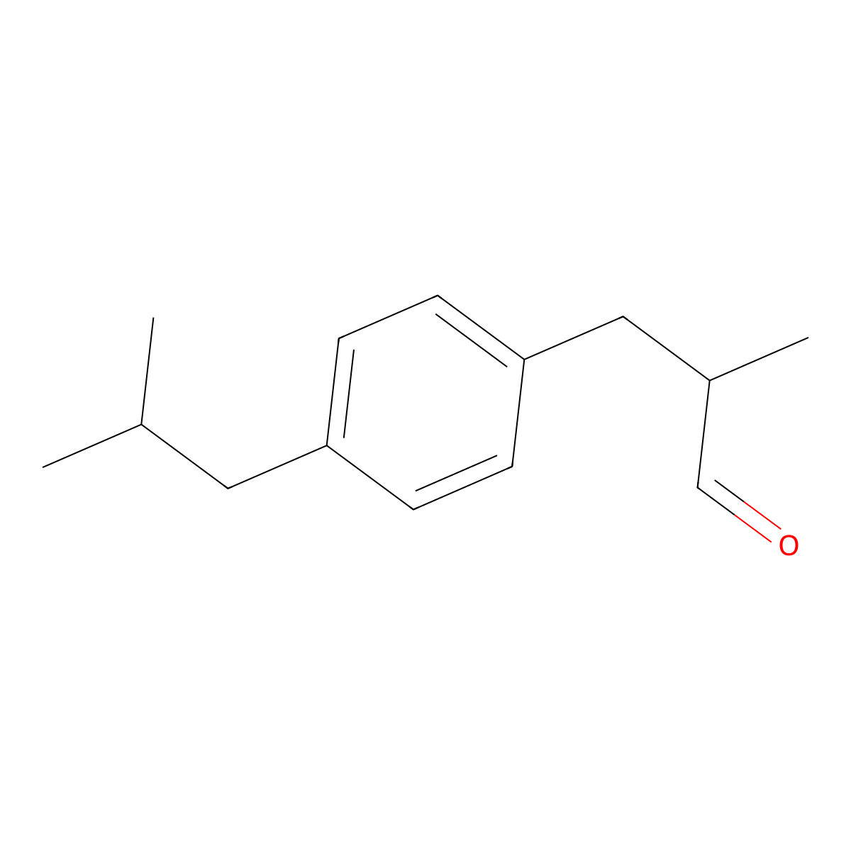 3-(p-Cumenyl)-2-methylpropionaldehyde molecular structure, CAS 6658-48-6