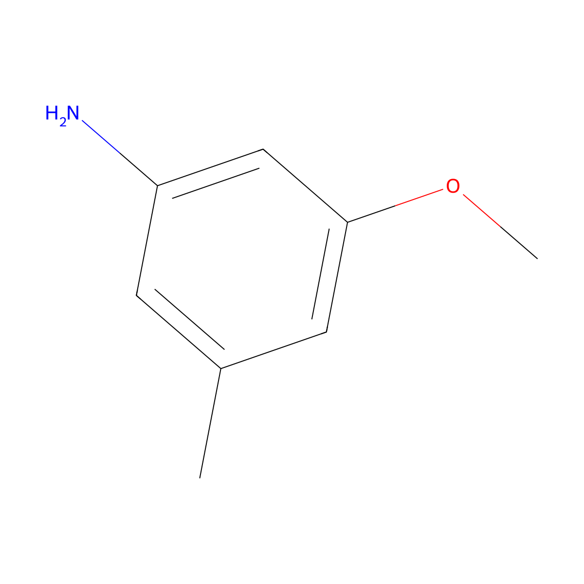 Methoxymethylbenzenamine molecular structure, CAS 66584-31-4