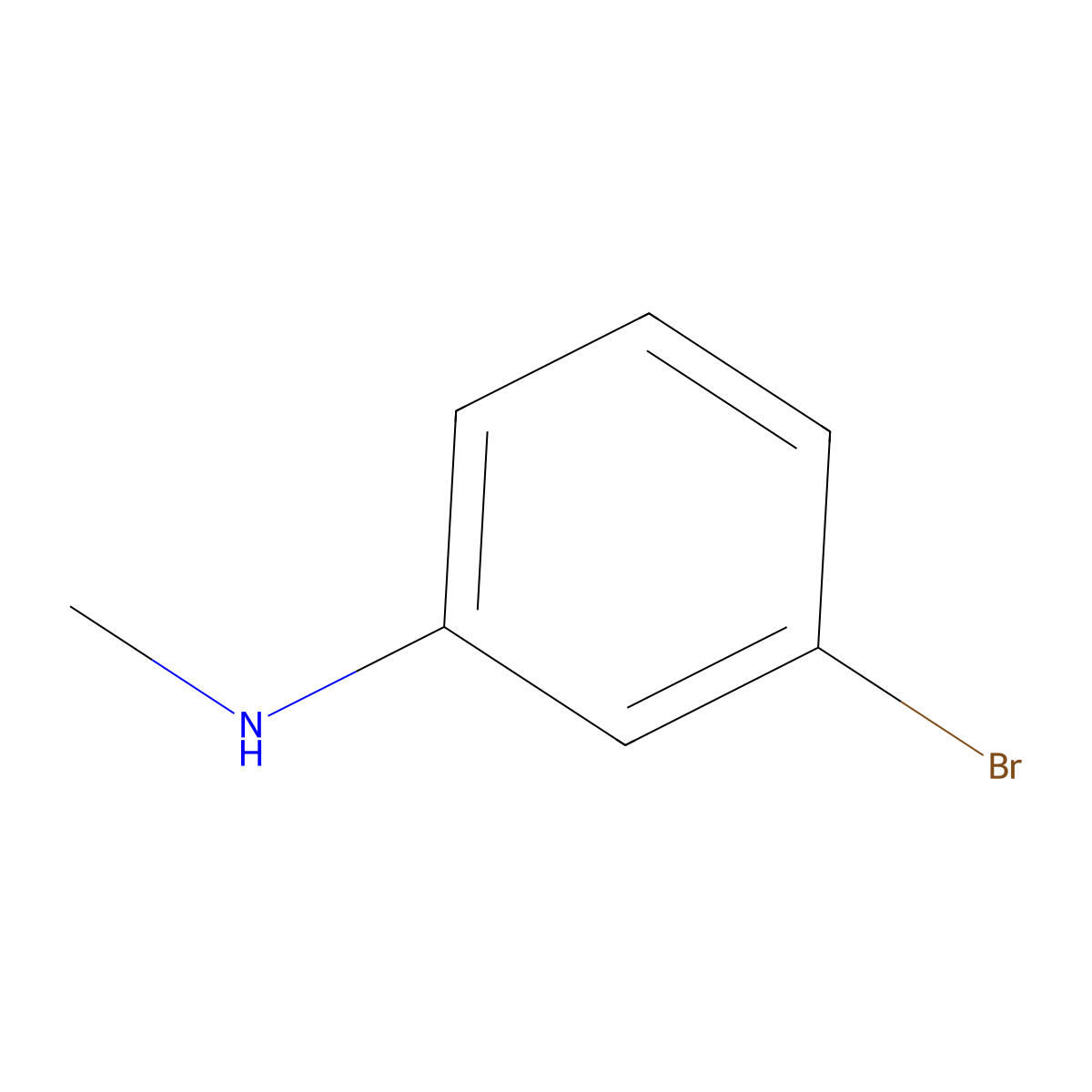 3-Bromo-N-methylaniline molecular structure, CAS 66584-32-5