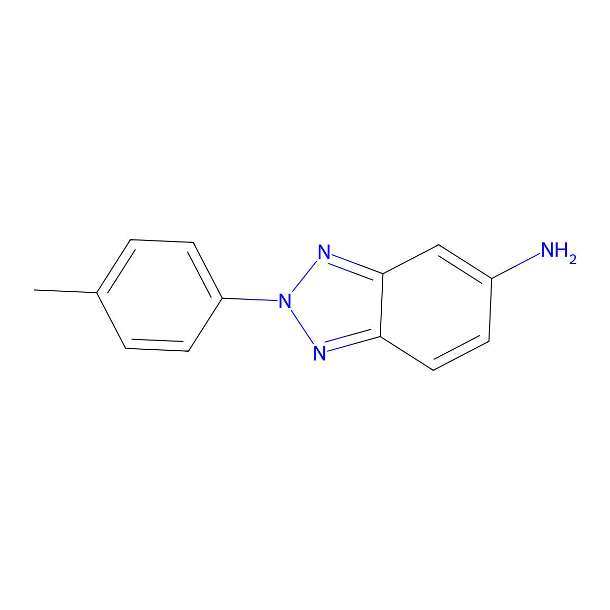5-Amino-2-(p-tolyl)-2h-benzotriazole molecular structure, CAS 6659-91-2