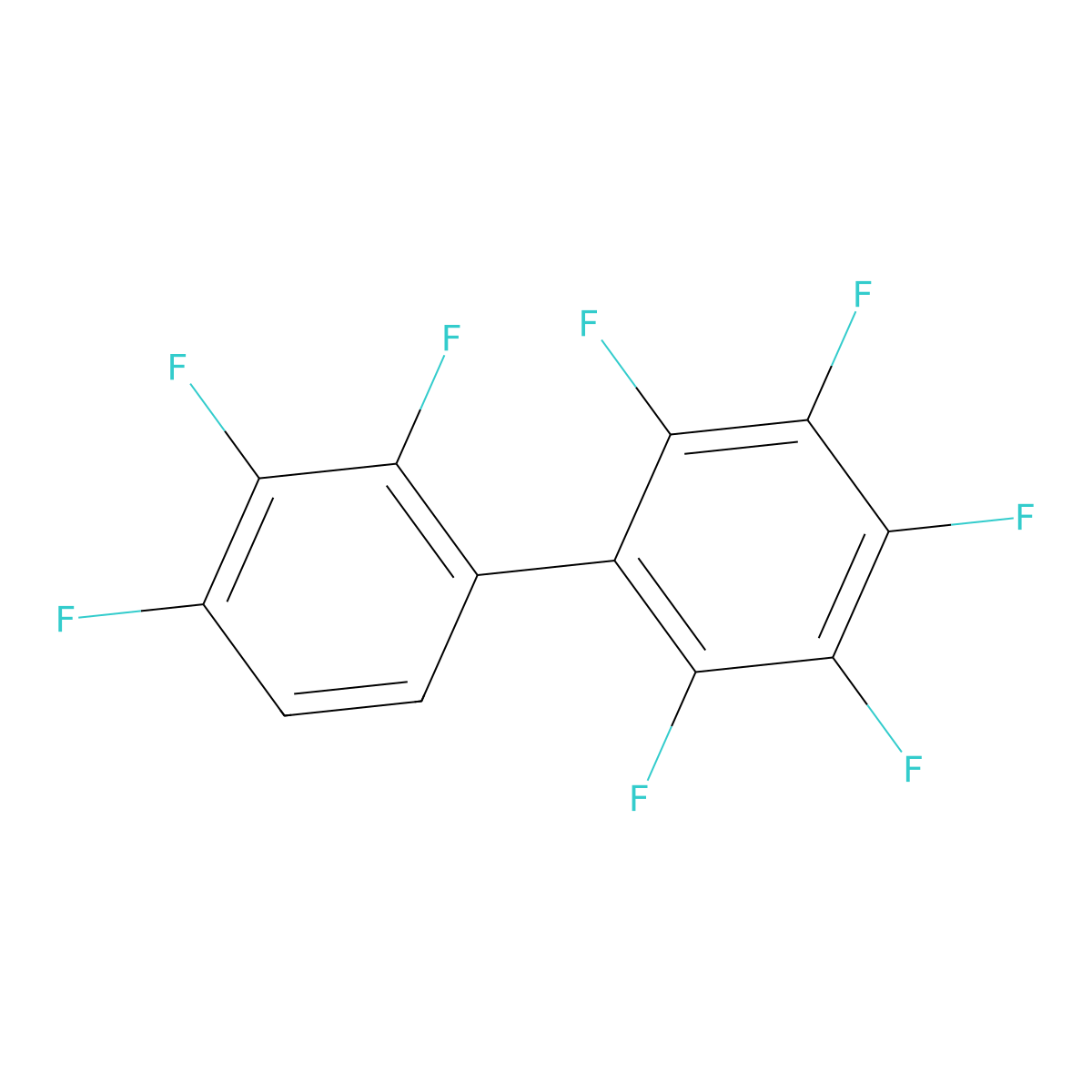2,2',3,3',4,4',5,6-Octafluoro-1,1'-biphenyl molecular structure, CAS 66593-23-5