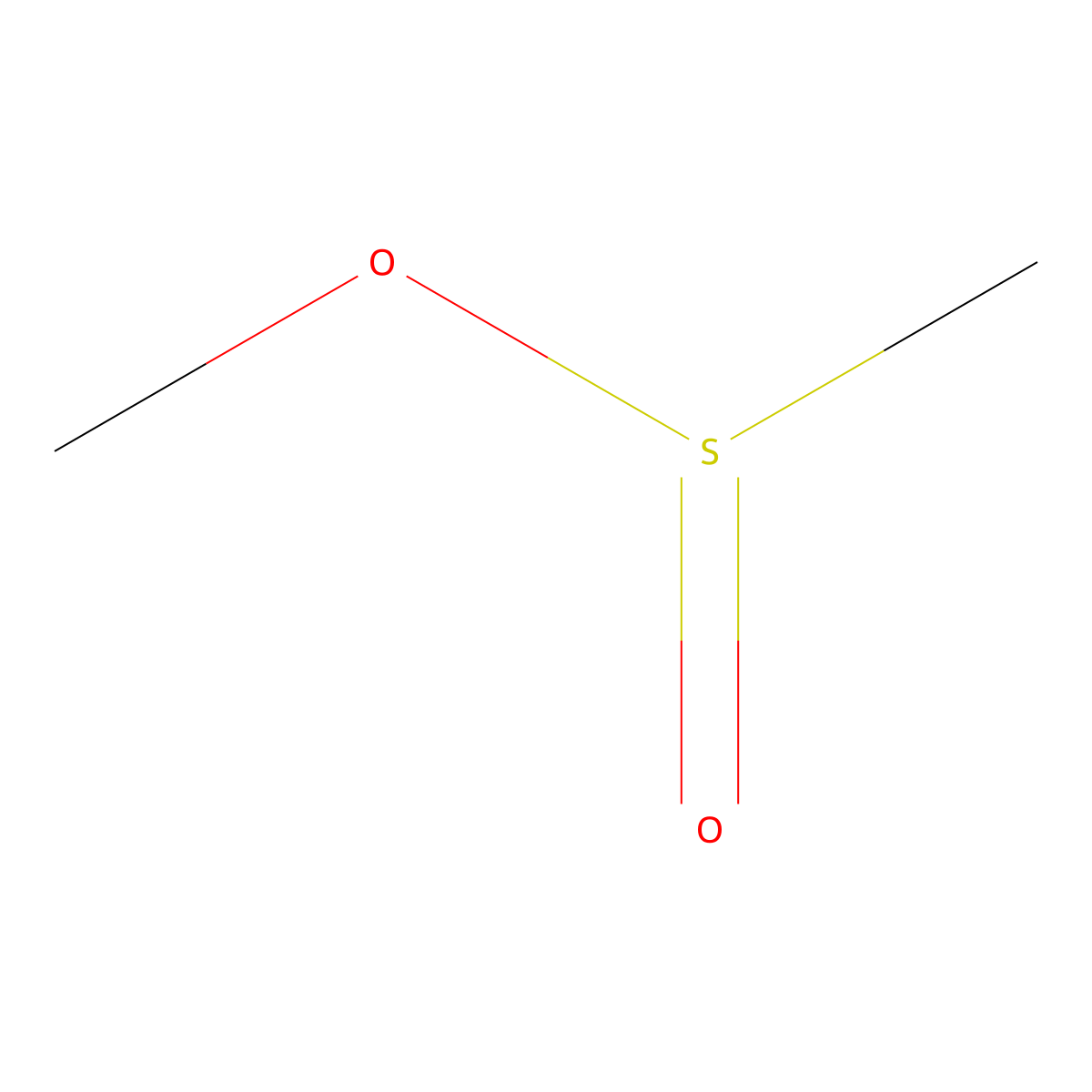 Methyl methanesulfinate molecular structure, CAS 666-15-9