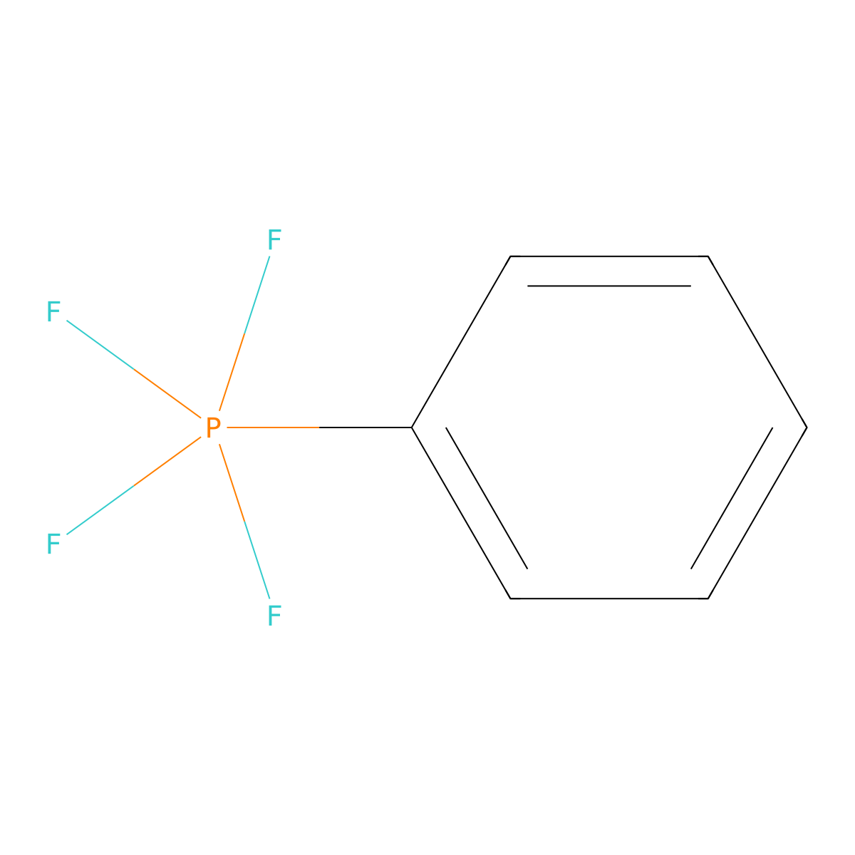 Tetrafluorophenylphosphorane molecular structure, CAS 666-23-9