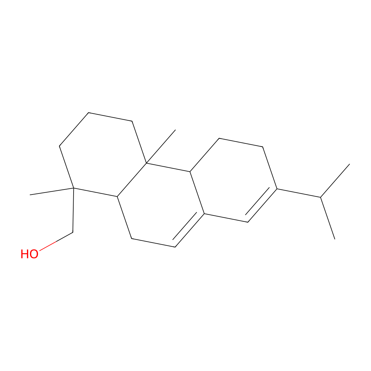 Abietinol molecular structure, CAS 666-84-2