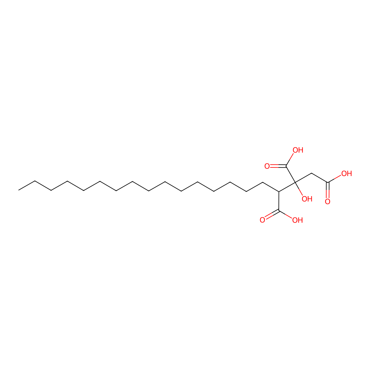 Agaric Acid molecular structure, CAS 666-99-9
