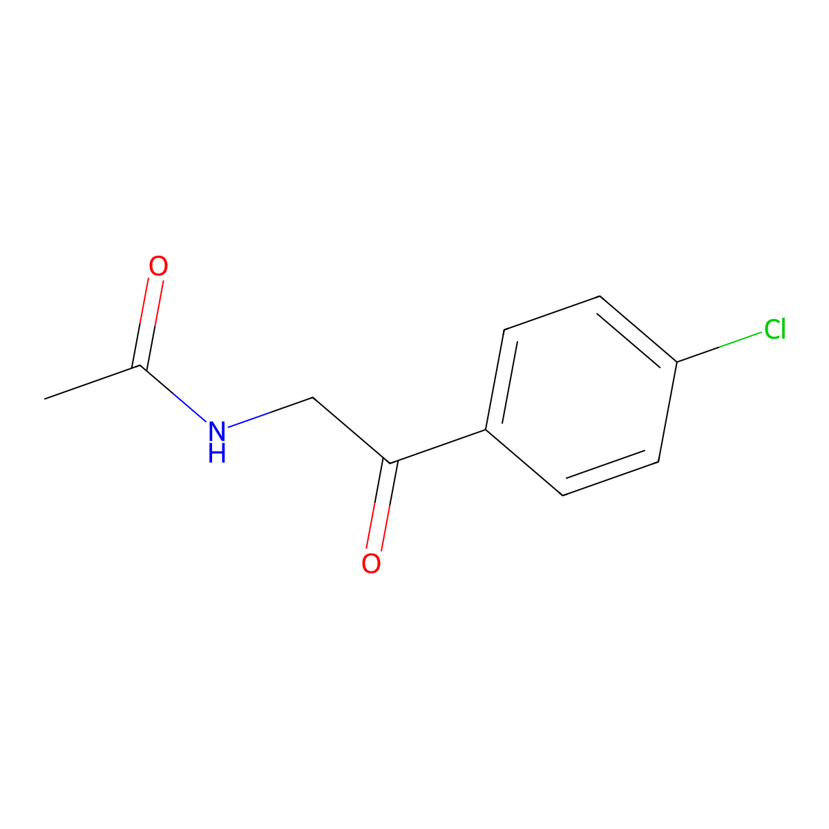 n-[2-(4-Chlorophenyl)-2-oxoethyl]acetamide molecular structure, CAS 6660-08-8