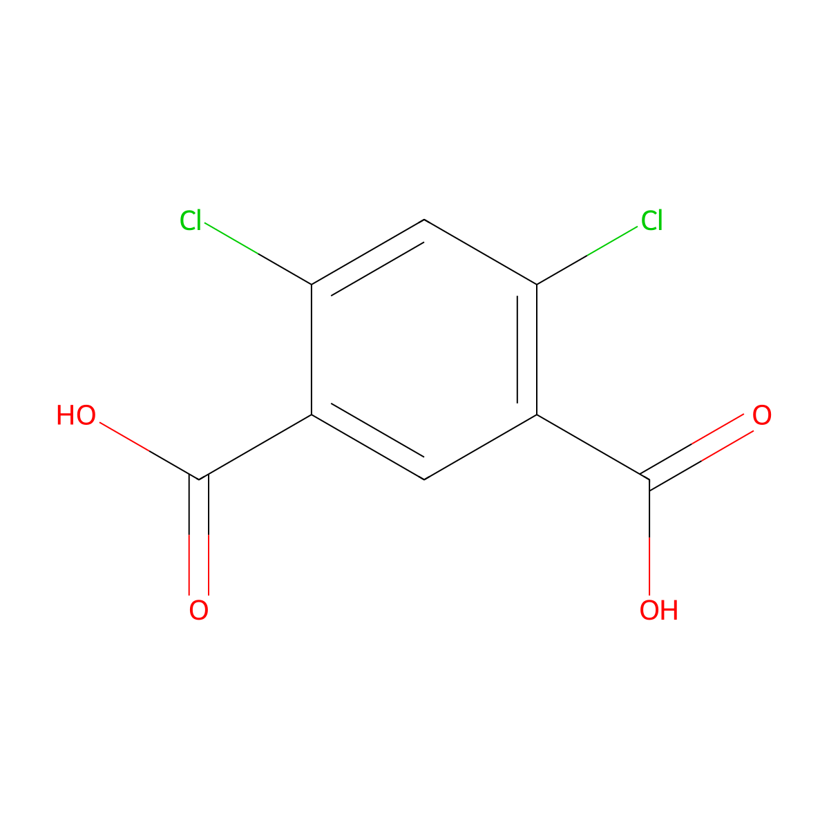 4,6-Dichloroisophthalic acid molecular structure, CAS 6660-65-7