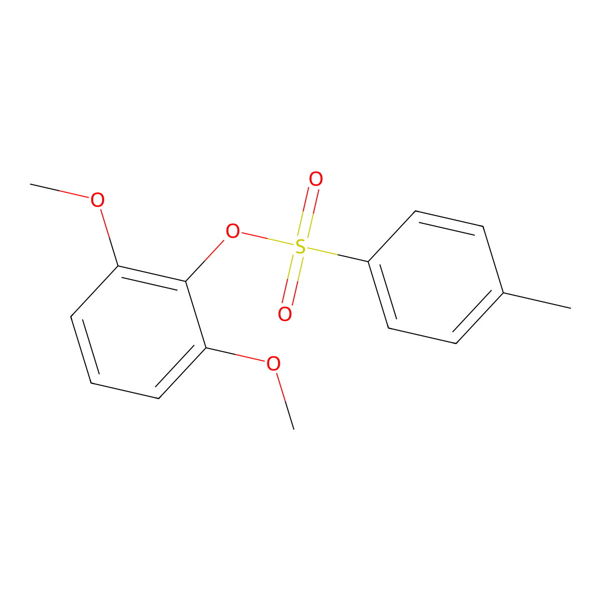 2,6-Dimethoxyphenyl 4-methylbenzene-1-sulfonate molecular structure, CAS 66605-63-8