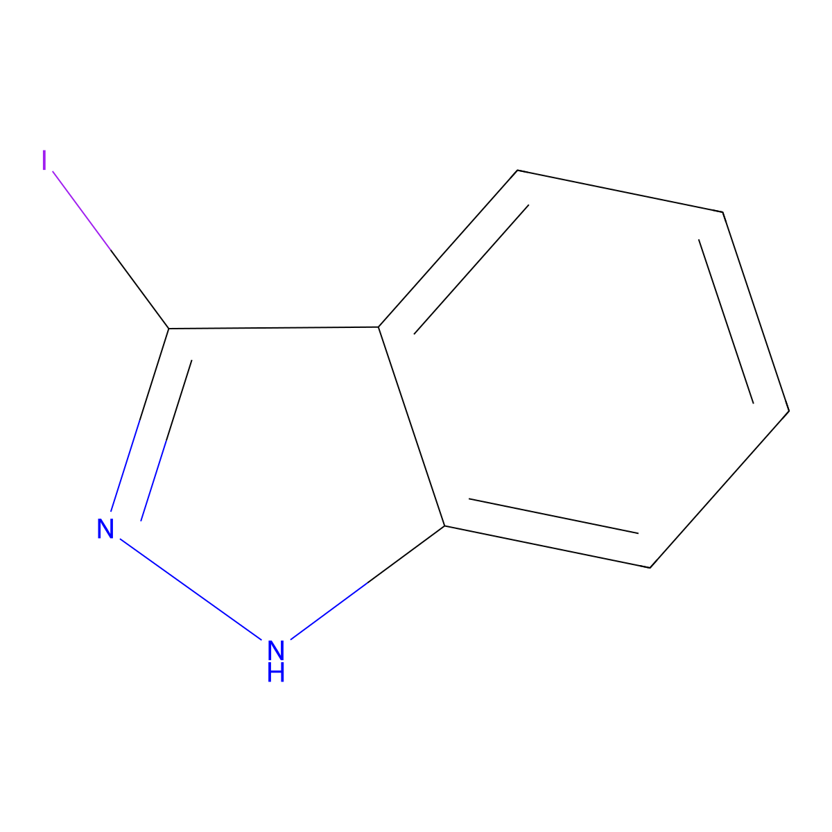 3-Iodo-1H-indazole molecular structure, CAS 66607-27-0