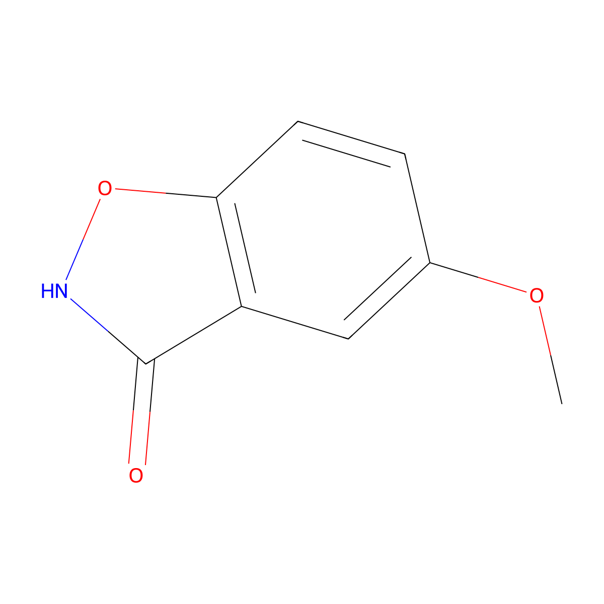 5-Methoxybenzo[d]isoxazol-3(2H)-one molecular structure, CAS 66607-95-2