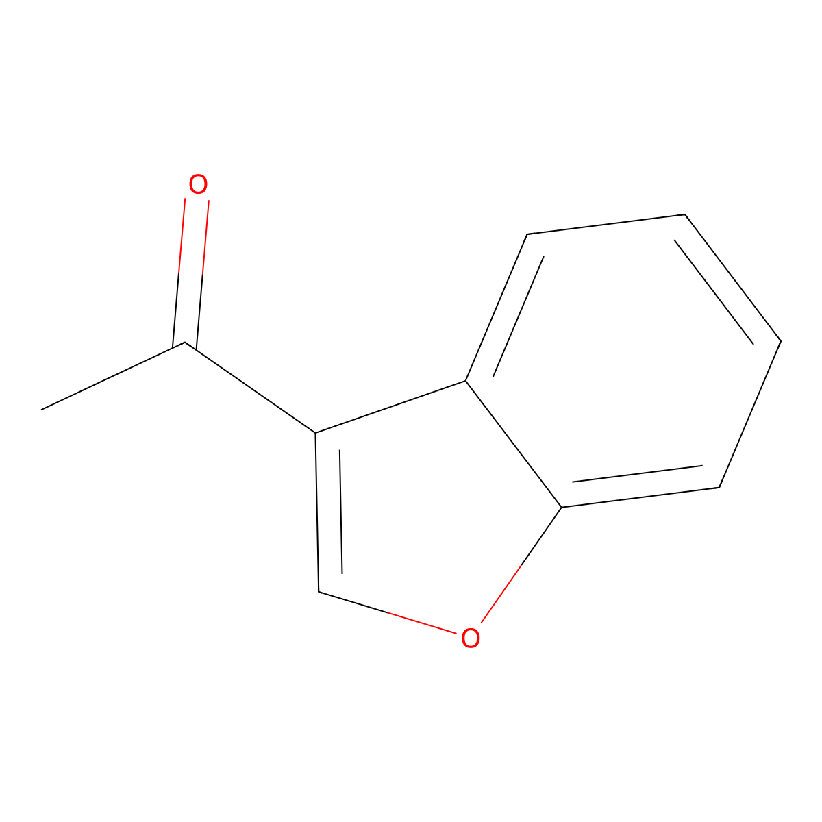 1-(1-Benzofuran-3-yl)ethan-1-one molecular structure, CAS 66611-15-2