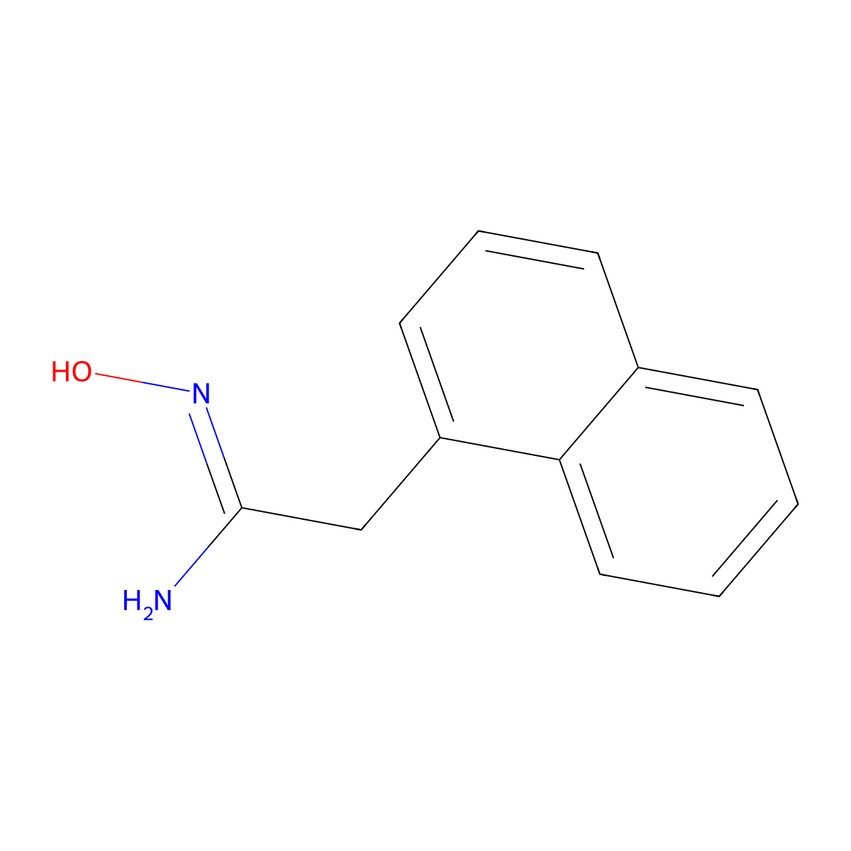 N-Hydroxy-2-(naphthalen-1-yl)acetimidamide molecular structure, CAS 66611-51-6