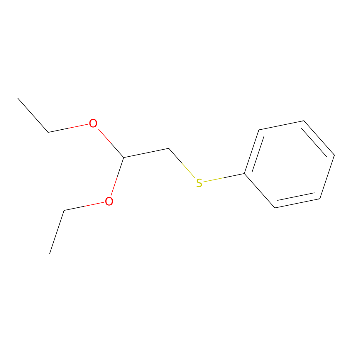 [(2,2-Diethoxyethyl)sulfanyl]benzene molecular structure, CAS 66616-26-0