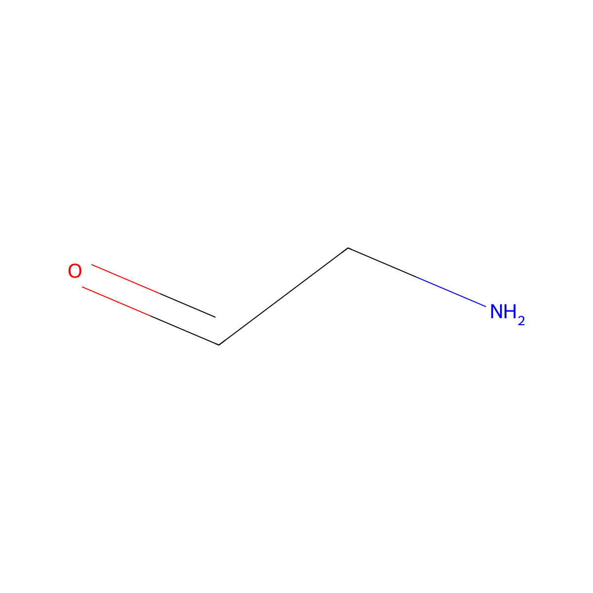 Aminoacetaldehyde molecular structure, CAS 666174-47-6