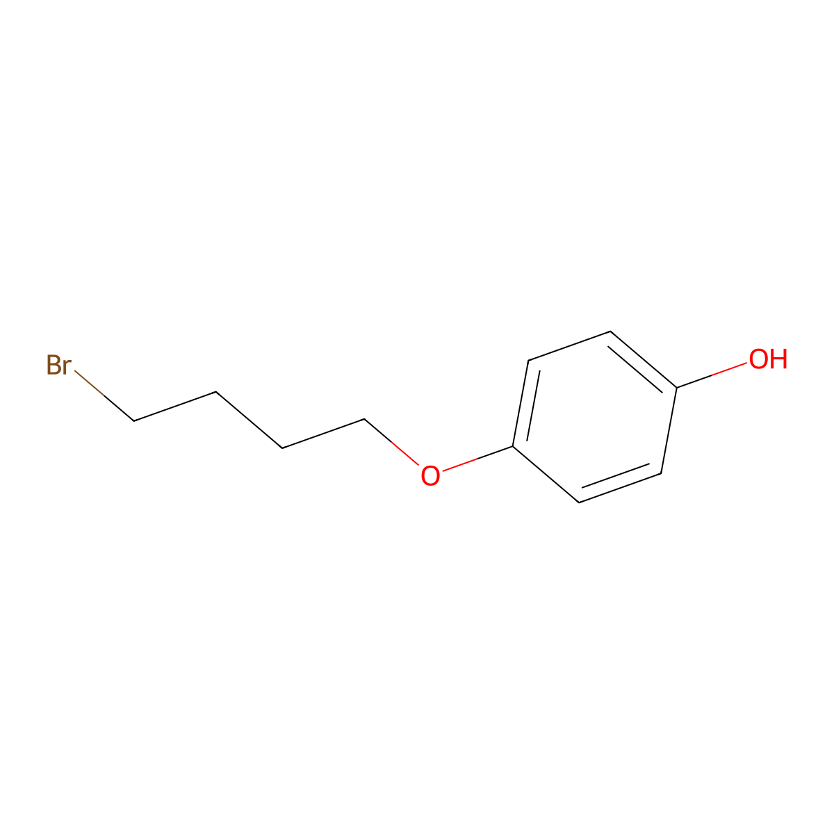 4-(4-Bromobutoxy)phenol molecular structure, CAS 66619-92-9