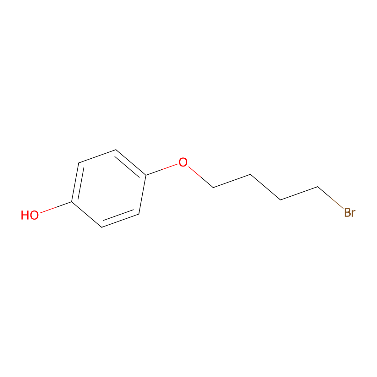 4-(4-Bromobutoxy)phenol molecular structure, CAS 66619-92-9
