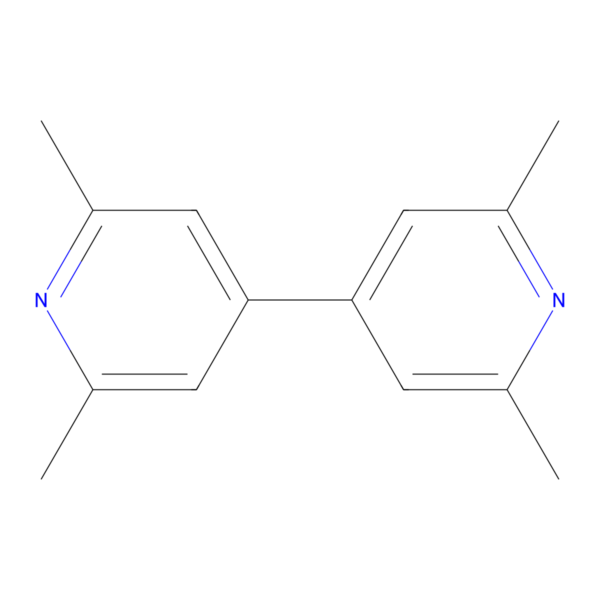 2,2',6,6'-Tetramethyl-4,4'-bipyridine molecular structure, CAS 6662-72-2