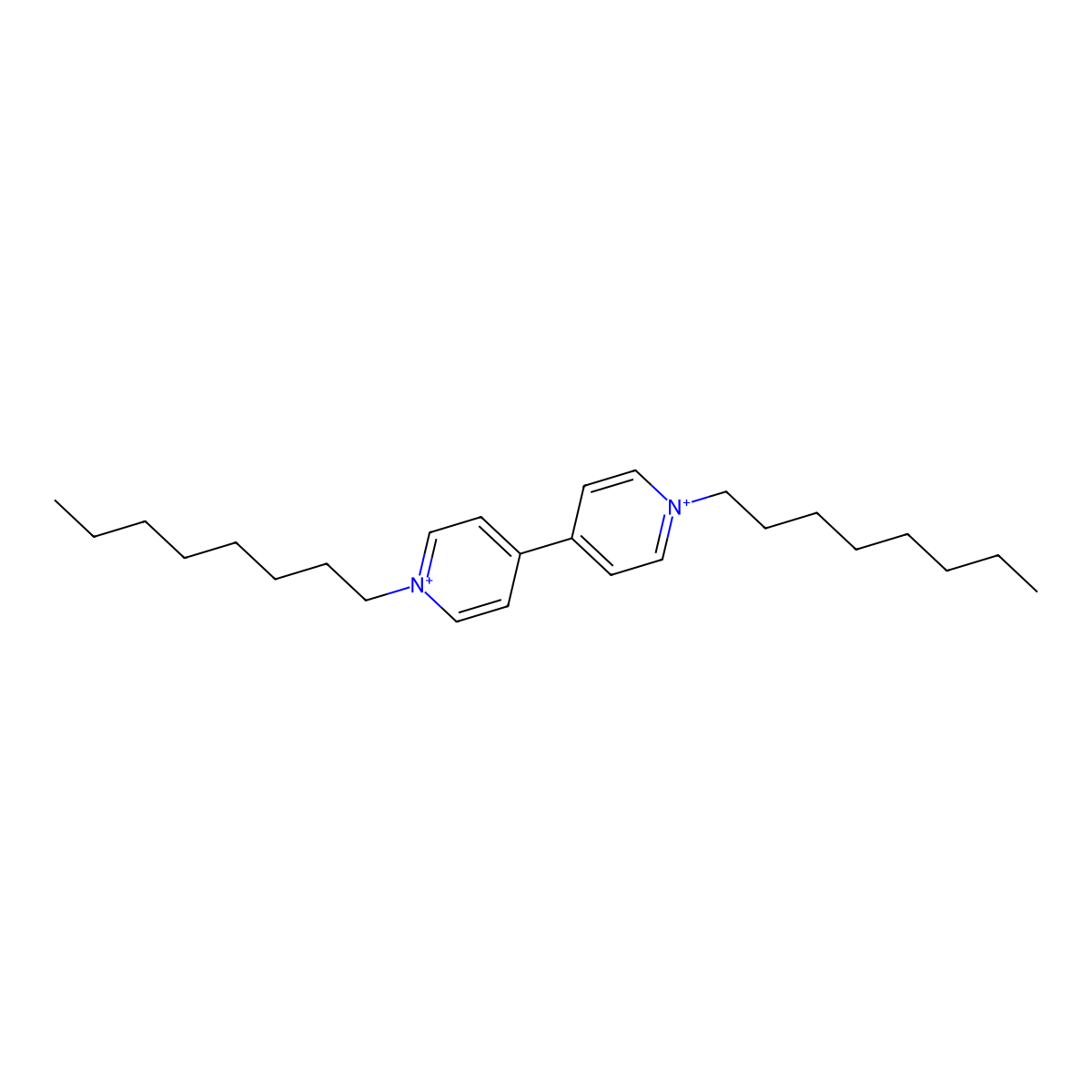1,1'-Dioctyl-4,4'-bipyridinium molecular structure, CAS 66620-94-8