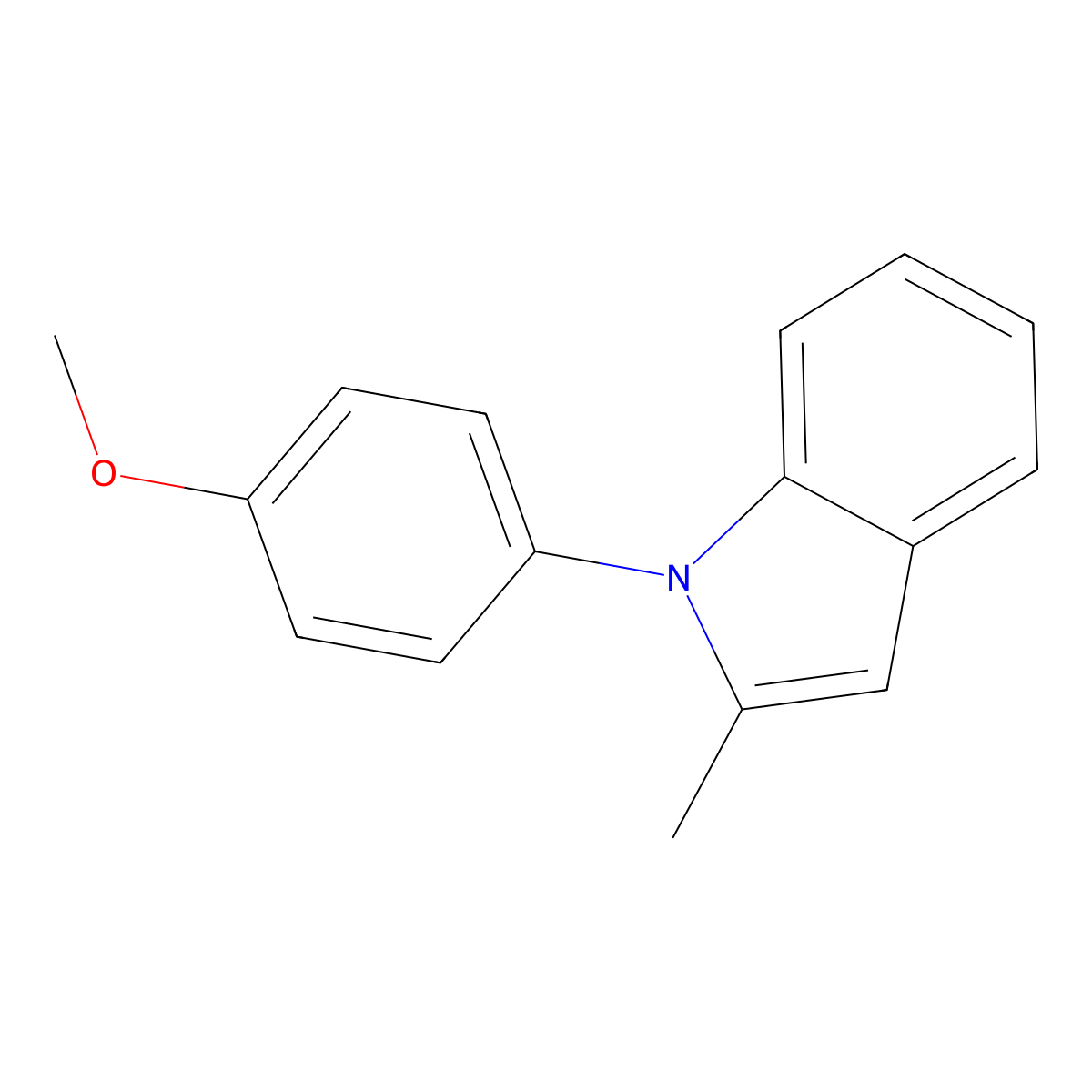 1-(4-Methoxyphenyl)-2-methyl-1H-indole molecular structure, CAS 666201-15-6