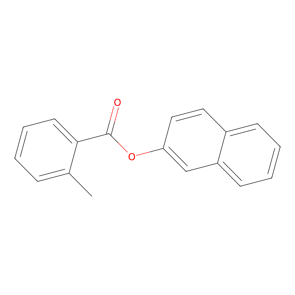 o-Toluic acid, 2-naphthyl ester molecular structure, CAS 666212-54-0