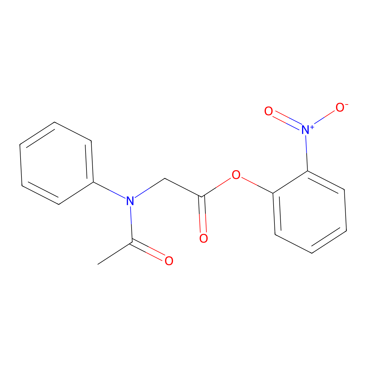 2-Nitrophenyl (acetylanilino)acetate molecular structure, CAS 666213-13-4
