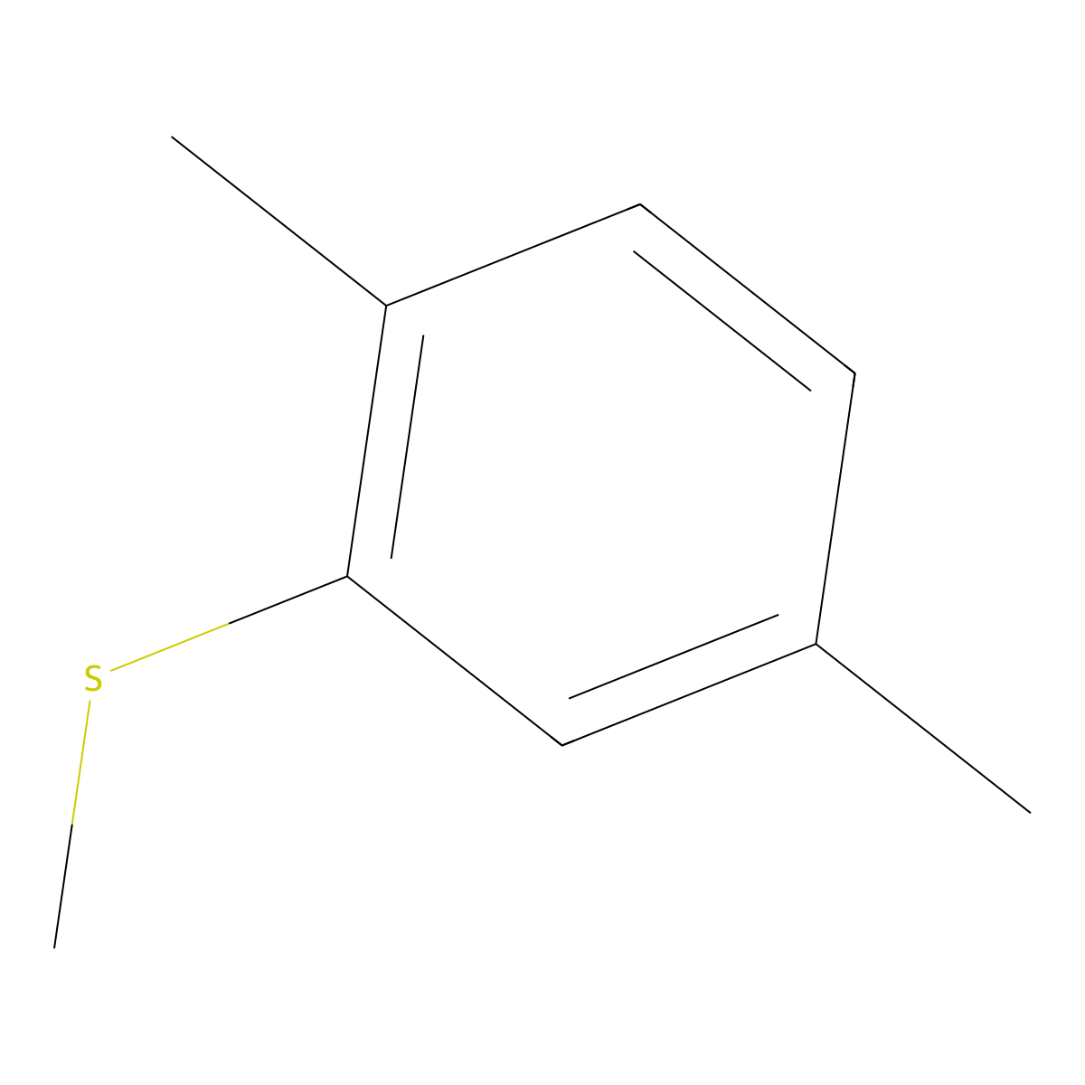 2,5-Dimethylthioanisole molecular structure, CAS 66623-67-4